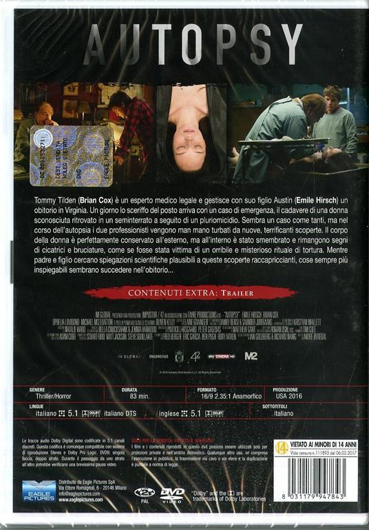 Autopsy (DVD) di André Øvredal - DVD - 2