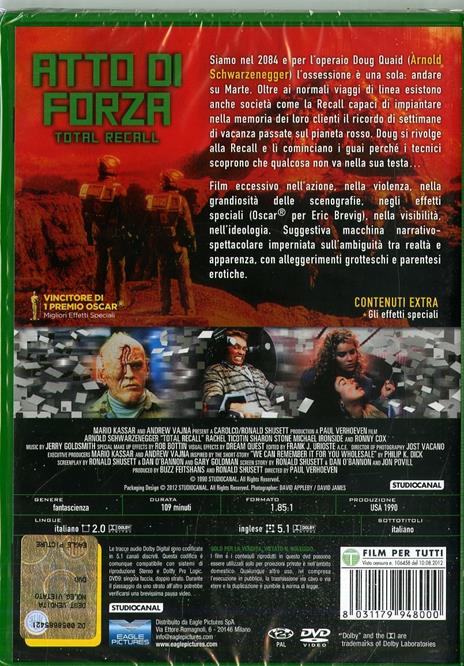 Total Recall (DVD) di Paul Verhoeven - DVD - 2