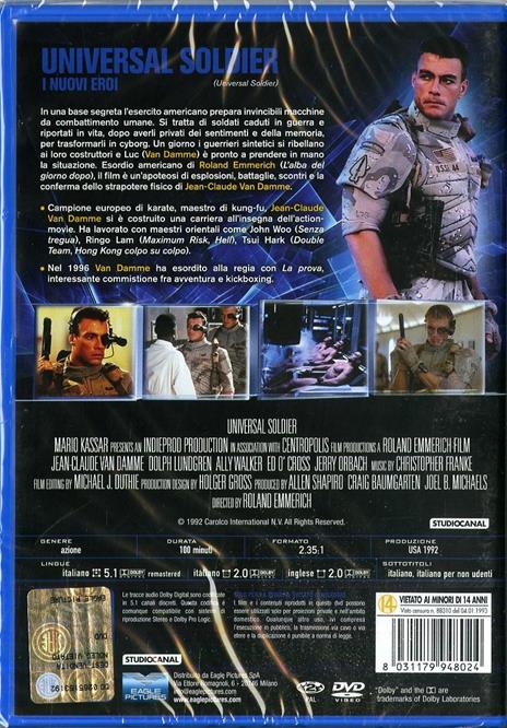 Universal Soldier. I nuovi eroi (DVD) di Roland Emmerich - DVD - 2