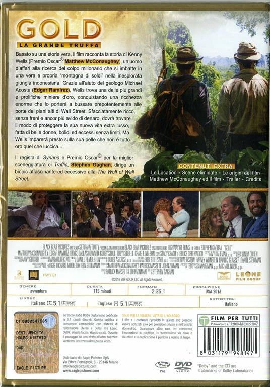 Gold. La grande truffa (DVD) di Stephen Gaghan - DVD - 2