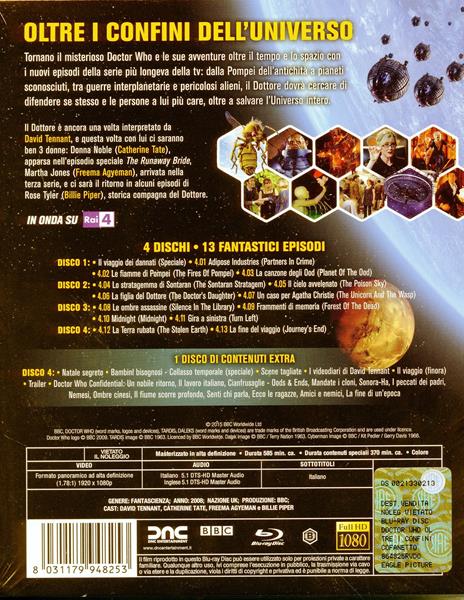 Doctor Who. Stagione 4. Serie TV ita. New Edition (4 Blu-ray) di James Strong,Colin Teague,Graeme Harper,Douglas Mackinnon - Blu-ray - 2