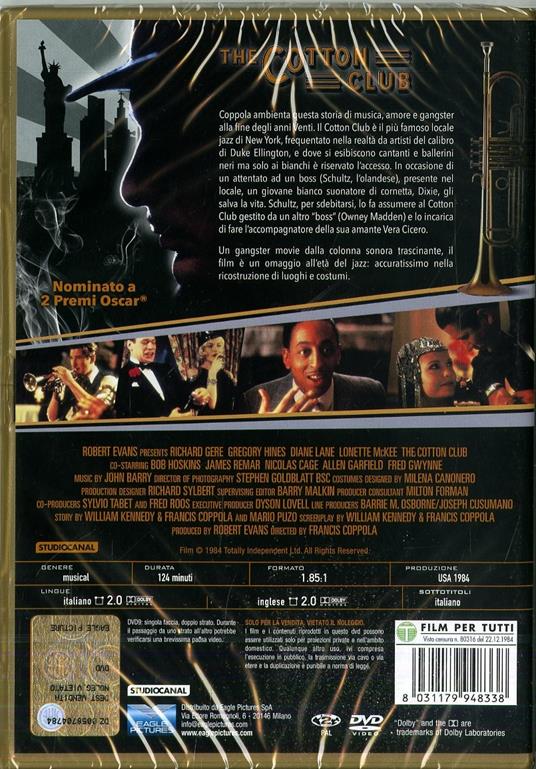 Cotton Club (DVD) di Francis Ford Coppola - DVD - 2