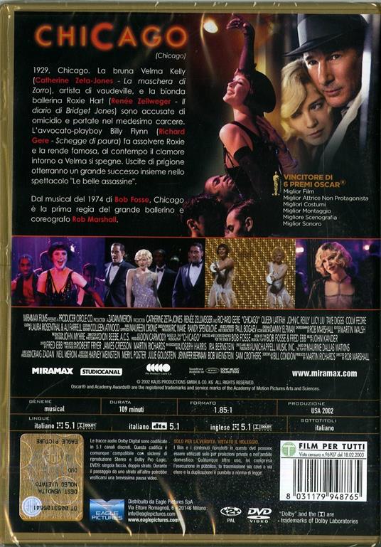 Chicago (DVD) di Rob Marshall - DVD - 2