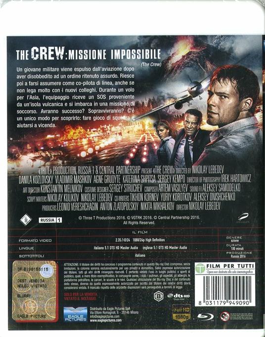 The Crew. Missione impossibile (Blu-ray) di Nikolay Lebedev - Blu-ray - 2