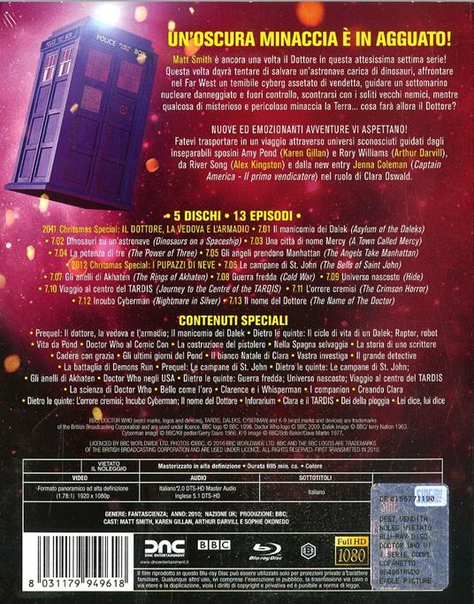 Doctor Who. Stagione 7. Serie TV ita - New Edition (Blu-ray) di Farren Blackburn,Nick Hurran,Saul Metzstein - Blu-ray - 2