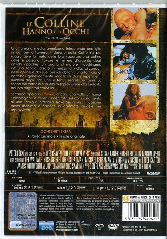 Le colline hanno gli occhi. Special Edition (DVD) di Wes Craven - DVD - 2