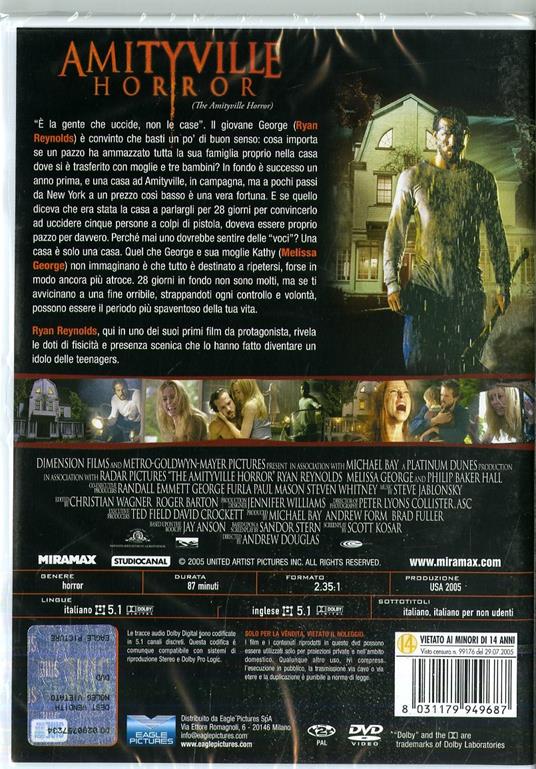 Amityville Horror. Special Edition (DVD) di Andrew Douglas - DVD - 2