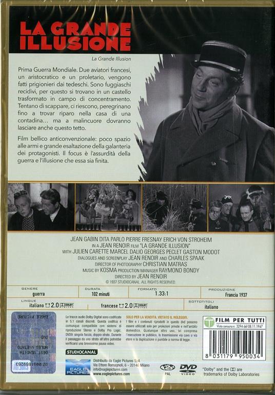 La grande illusione (DVD) di Jean Renoir - DVD - 2