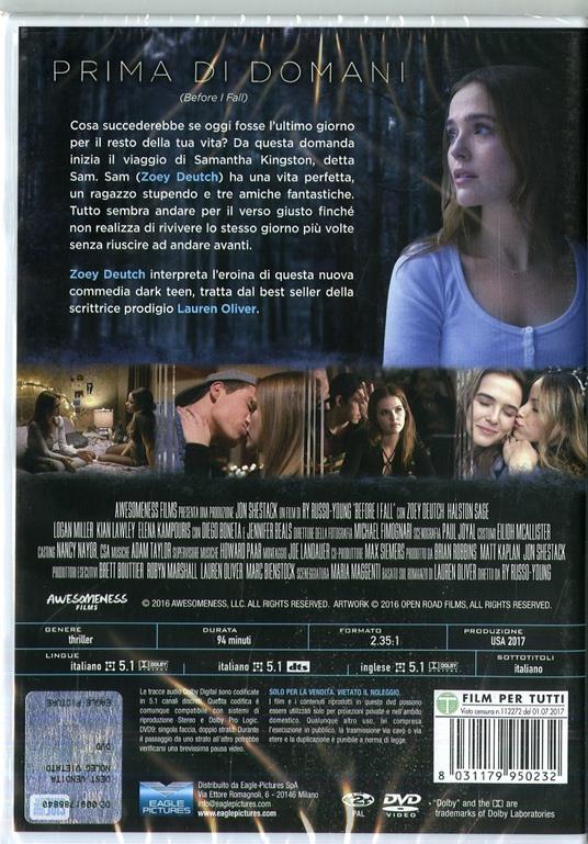 Prima di domani (DVD) di Ry Russo-Young - DVD - 2