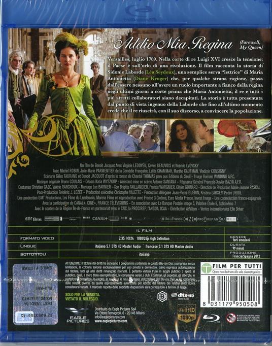 Addio mia regina (Blu-ray) di Benoît Jacquot - Blu-ray - 2