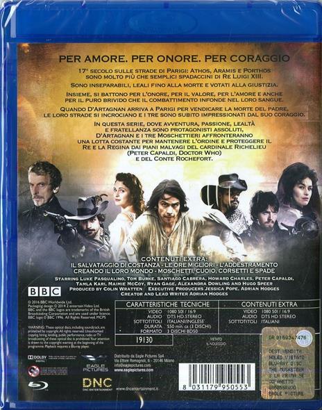 The Musketeers. Stagione 1. Serie TV ita (Blu-ray) di Andy Hay,Farren Blackburn,Richard Clark - Blu-ray - 2