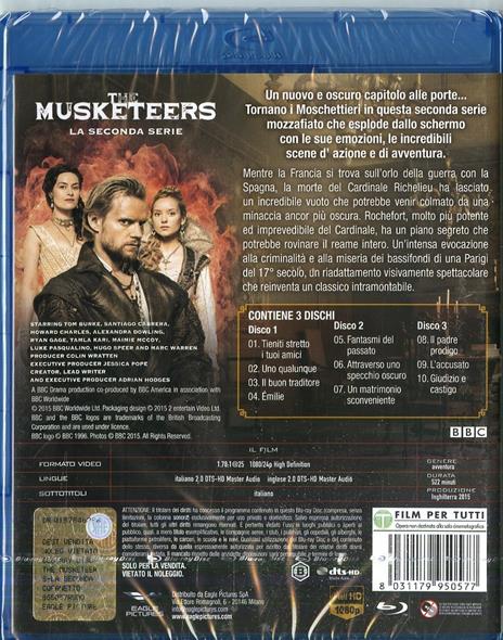 The Musketeers. Stagione 2. Serie TV ita (Blu-ray) di Andy Hay,Farren Blackburn,Richard Clark - Blu-ray - 2