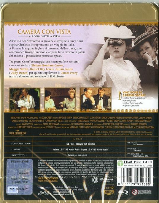 Camera con vista (Blu-ray) di James Ivory - Blu-ray - 2