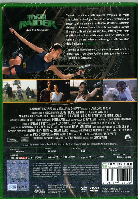 Lara Croft. Tomb Raider (DVD) di Simon West - DVD - 2