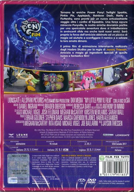 My Little Pony. Il film (DVD) di Jayson Thiessen - DVD - 2