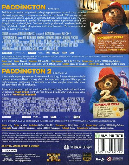 Paddington 1 - 2 (2 Blu-ray) di Paul King - 2