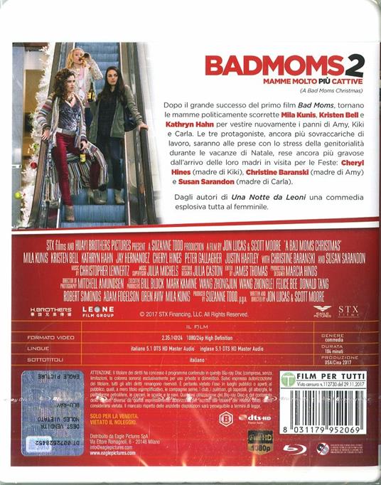 Bad Moms 2. Mamme molto più cattive (Blu-ray) di Jon Lucas,Scott Moore - Blu-ray - 2