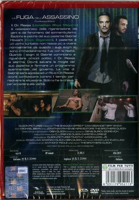 The Shadow Effect. La fuga dell'assassino (DVD) di Obin Olson,Amariah Olson - DVD - 2