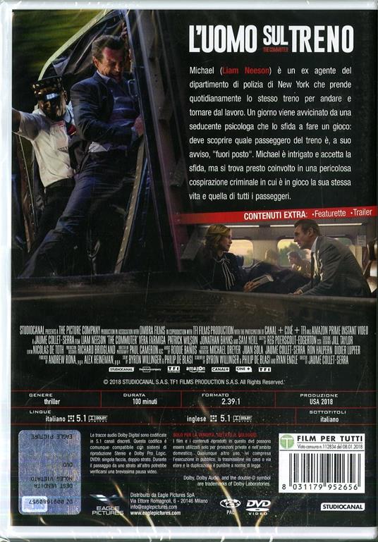 L' uomo sul treno (DVD) di Jaume Collet-Serra - DVD - 2