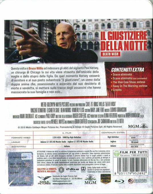 Il giustiziere della notte (Blu-ray) di Eli Roth - Blu-ray - 2