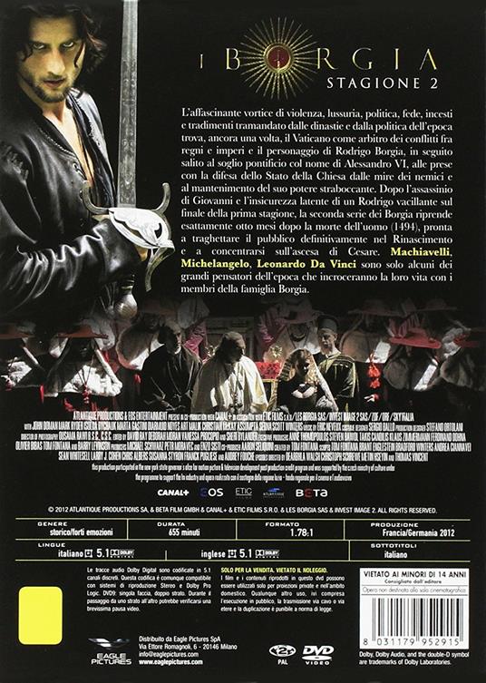 I Borgia. Stagione 2 (5 DVD) di Tom Fontana - DVD - 2