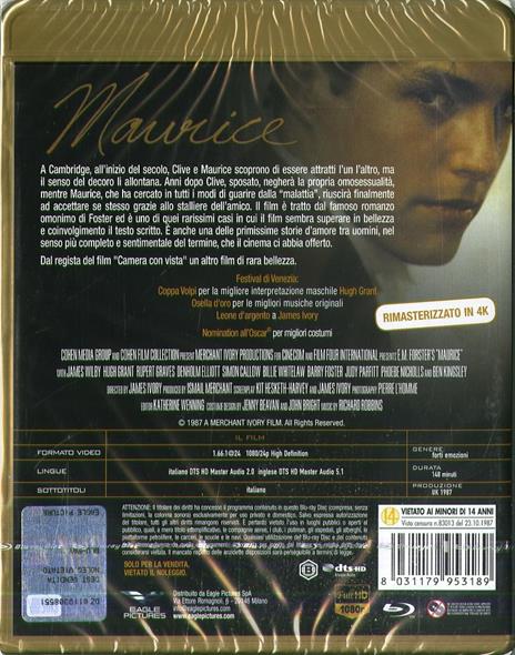Maurice (Blu-ray) di James Ivory - Blu-ray - 2