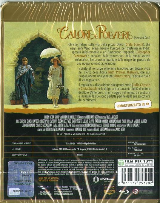 Calore e polvere (Blu-ray) di James Ivory - Blu-ray - 2