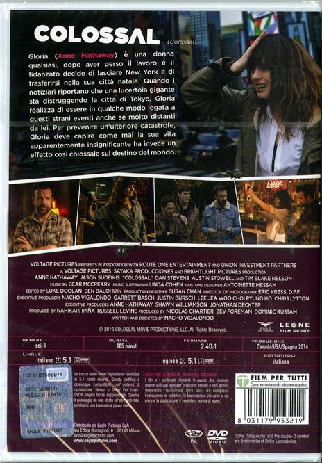 Colossal (DVD) di Nacho Vigalondo - DVD - 2