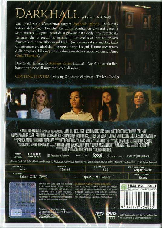 Dark Hall (DVD) di Rodrigo Cortés - DVD - 2