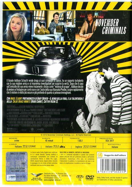 November Criminals (DVD) di Sacha Gervasi - DVD - 2