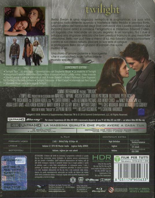 Twilight (Blu-ray Ultra HD 4K) di Catherine Hardwicke - Blu-ray Ultra HD 4K - 2