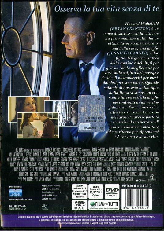 Wakefield. Nascosto nell'ombra (DVD) di Robin Swicord - DVD - 2