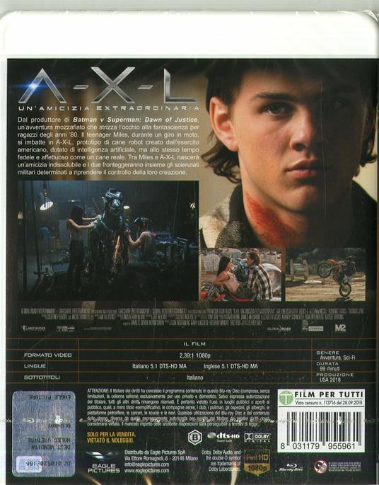 A-X-L. Un' amiciza extraordinaria (Blu-ray) di Oliver Daly - Blu-ray - 2