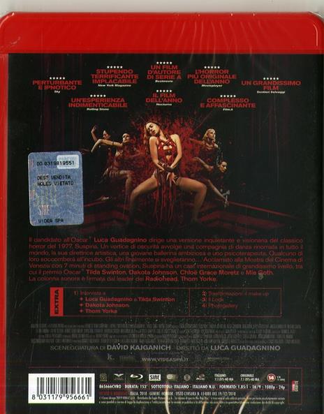 Suspiria (2019) (Blu-ray) di Luca Guadagnino - Blu-ray - 2