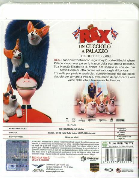 Rex. Un cucciolo a palazzo (Blu-ray) di Vincent Kesteloot,Ben Stassen - Blu-ray - 2