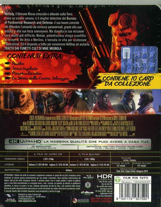 Hellboy. Con Steelbook (Blu-ray + Blu-ray 4K Ultra HD) di Neil Marshall - Blu-ray + Blu-ray Ultra HD 4K - 2