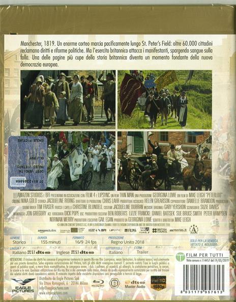 Peterloo (Blu-ray) di Mike Leigh - Blu-ray - 2