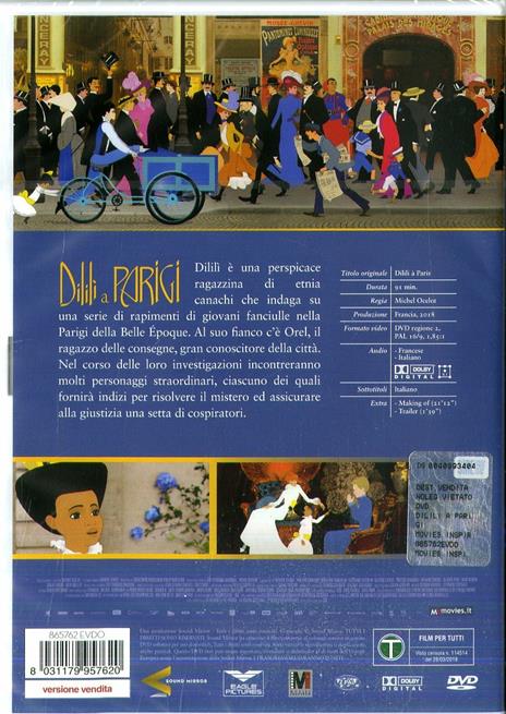 Dilili a Parigi (DVD) di Michel Ocelot - DVD - 2