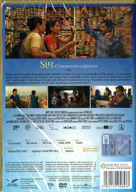 Sir. Cenerentola a Mumbai (DVD) di Rohena Gera - DVD - 2