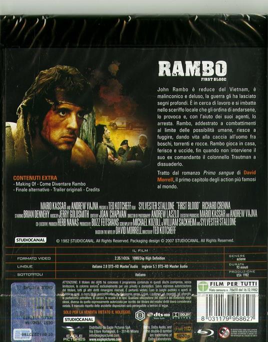 Rambo (DVD + Blu-ray) di Ted Kotcheff - DVD + Blu-ray - 2
