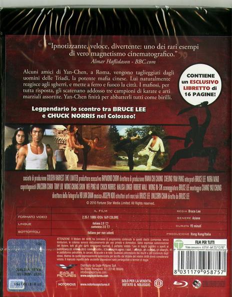 Bruce Lee. L'urlo di Chen terrorizza anche l'occidente. Con Booklet (DVD + Blu-ray) di Bruce Lee - DVD + Blu-ray - 2