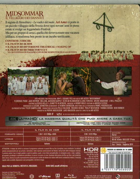 Midsommar. Il villaggio dei dannati. Director's Cut (Blu-ray + Blu-ray 4K Ultra HD) di Ari Aster - Blu-ray + Blu-ray Ultra HD 4K - 2