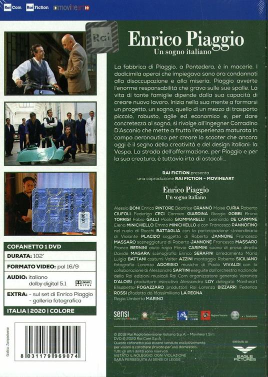 Enrico Piaggio. Un sogno italiano (DVD) di Umberto Marino - DVD - 2