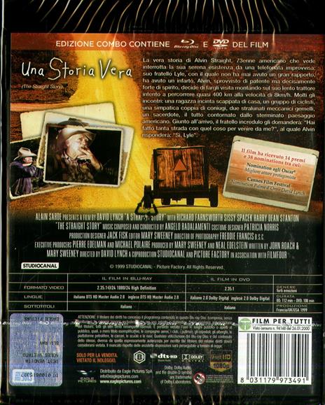 Una storia vera (DVD + Blu-ray) di David Lynch - DVD + Blu-ray - 2