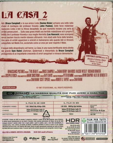 La casa2  (Blu-ray + Blu-ray 4K Ultra HD) di Sam Raimi - Blu-ray + Blu-ray Ultra HD 4K - 2