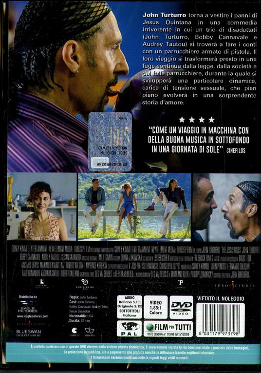 Jesus Rolls. Quintana è tornato! (DVD) di John Turturro - DVD - 2