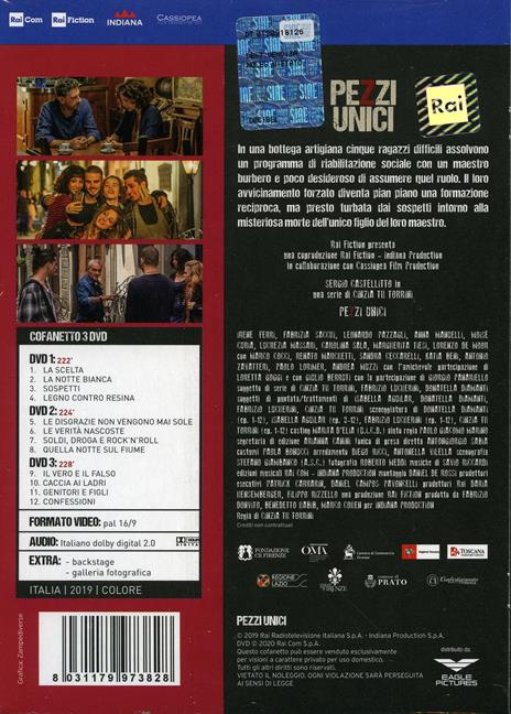 Pezzi unici. Serie TV ita (3 DVD) di Cinzia TH Torrini - DVD - 2