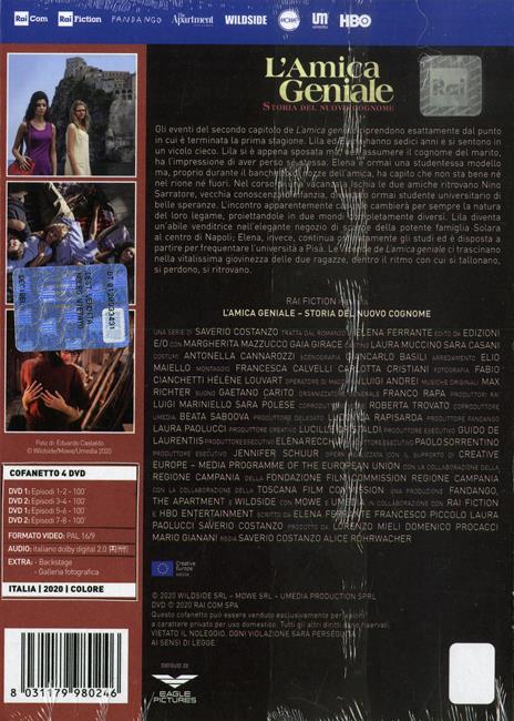 L' amica geniale. Storia del nuovo cognome. Stagione 2. Serie TV ita (4 DVD) di Saverio Costanzo,Alice Rohrwacher - DVD - 2