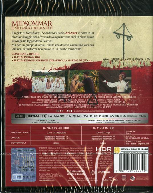 Midsommar (Blu-ray + Blu-ray Ultra HD 4K) di Ari Aster - Blu-ray + Blu-ray Ultra HD 4K - 2