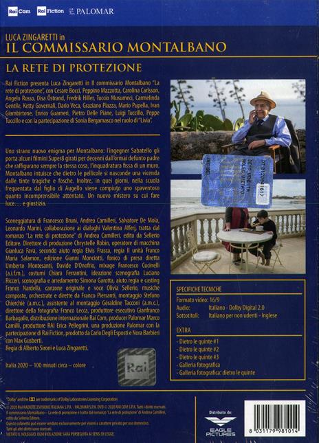Il commissario Montalbano. La rete di protezione. Serie TV ita (DVD) di Alberto Sironi,Luca Zingaretti - DVD - 2